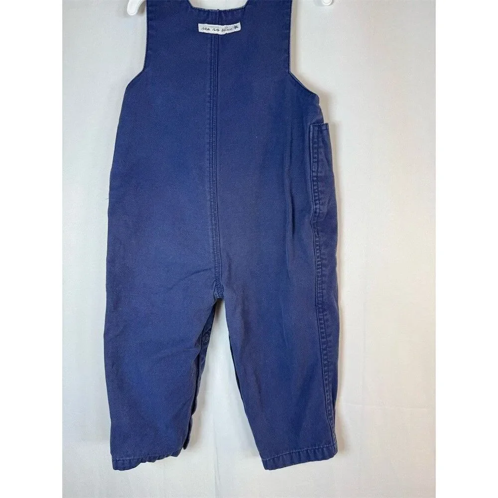 Disney Baby Winnie the Pooh & Tigger Blue Denim Overalls Snap Legs - Picture 11 of 14